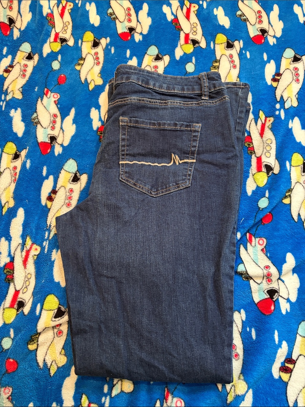 Maurices Dark Blue Womens Jeans - Flared Leg